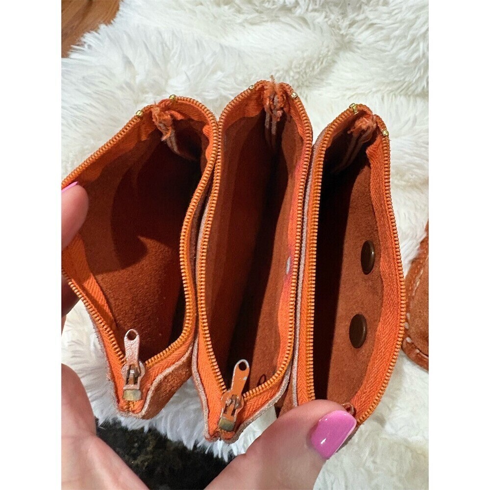 Vintage Ambassador Design Womens Brown Clutch Organizer w/ Removable Pouch - Picture 3 of 11